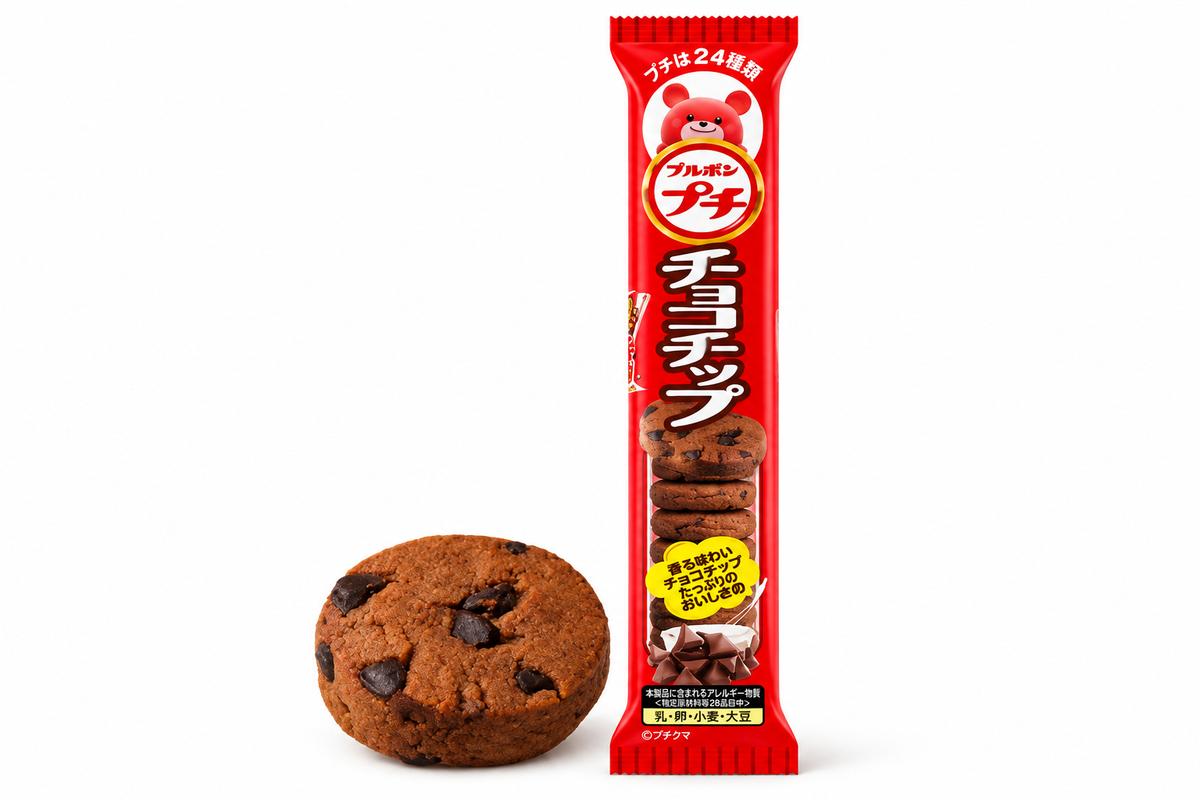 Kit com 5 Bourbon Petit – Cookies com Gotas de Chocolate