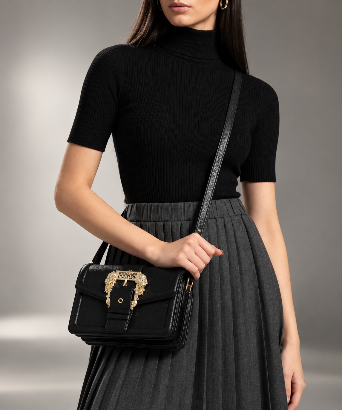 Versace Jeans Couture – Bolsa Transversal Preta