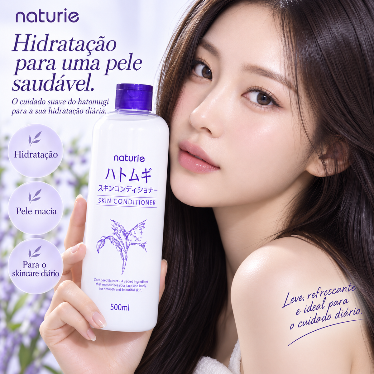 Tônico Hidratante Hatomugi Skin Conditioning – Naturie 230ml