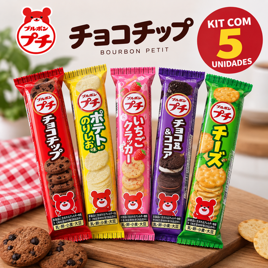 Kit Bourbon Petit Sortido – 5 Sabores Japoneses