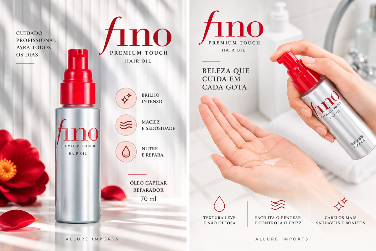 Fino Premium Touch Hair Oil – Óleo Capilar Reparador 70ml